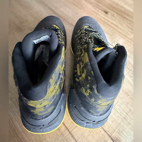 Under Armour Black and Yellow Men's Athletic Sneakers - Picture 3 of 5